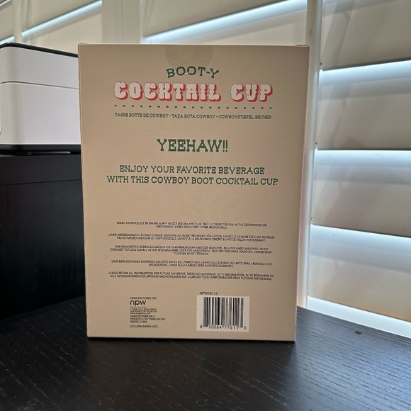 Disco Cowboy Cocktail Boot Mug Holds 16 FL OZ - 475 ML - Picture 2 of 4